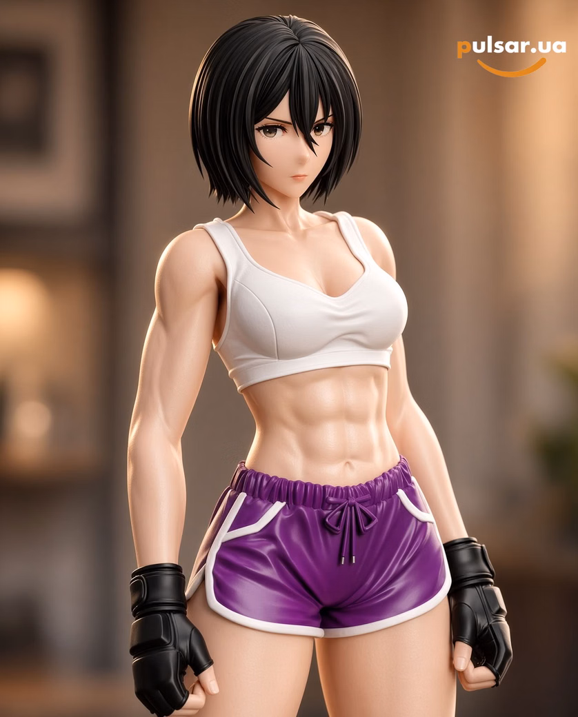 Оригінальна аніме фігурка «BBSD Studio Attack on Titan Training Mikasa Ackerman 1/6 Statue», фото 3