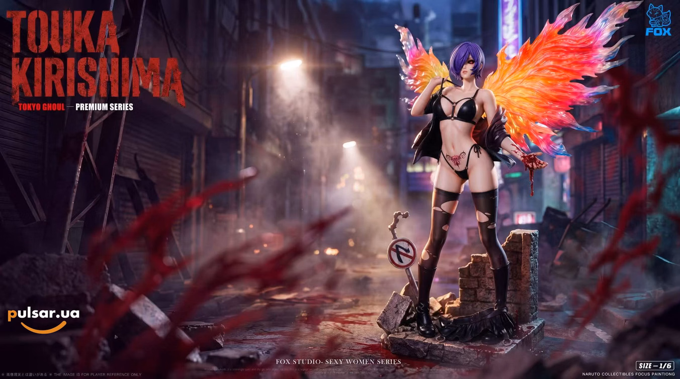Оригінальна аніме фігурка «FOX STUDIO – Tokyo Ghoul Touka Kirishima 1/6 Scale Resin Statue», фото 11