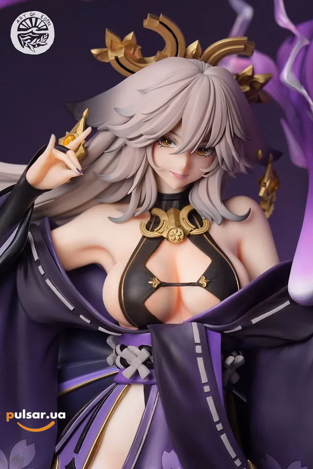Оригінальна аніме фігурка  «Art of EDEN Studio   Genshin Impact   Yae Miko – Dark Ver. –1/4 Resin Statue», фото 6