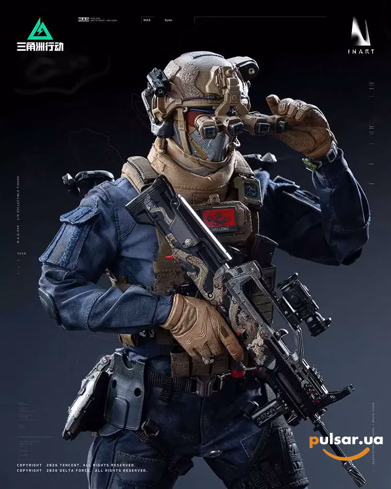 Оригінальна sci-fi фігурка «1/6 Scale Vyron-Delta Force-INART Studio», фото 20