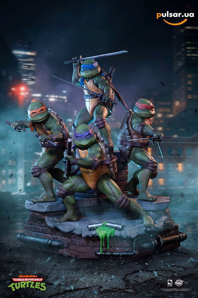 Оригінальна sci-fi фігурка  «1/6 Scale MOVIE DIORAMA Teenage Mutant Ninja Turtles-Purearts Studio»