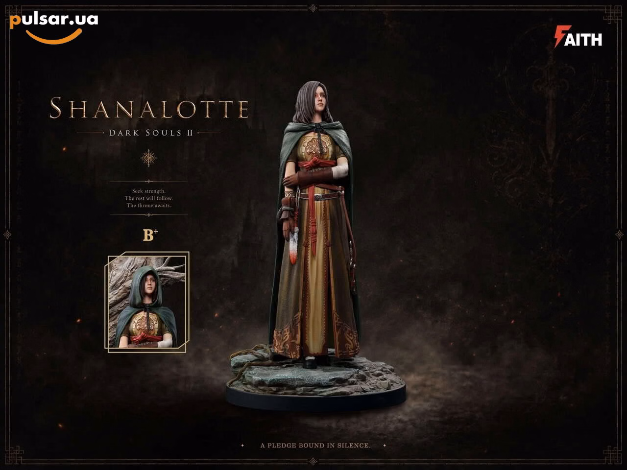 Оригінальна sci-fi фігурка  «FAITH Studio – Dark Souls II Shanalotte 1/6 Scale Resin Statue», фото 3