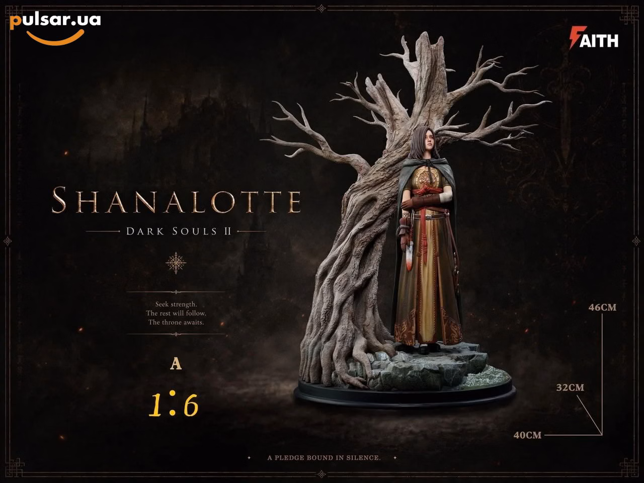 Оригінальна sci-fi фігурка  «FAITH Studio – Dark Souls II Shanalotte 1/6 Scale Resin Statue», фото 7
