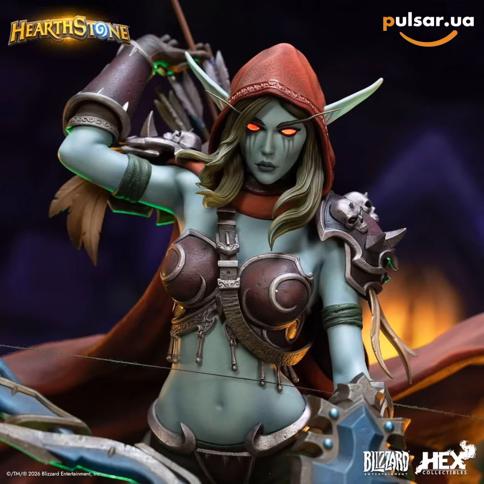 Оригінальна sci-fi фігурка  «Blizzard Entertainment × HEX Collectibles Hearthstone – Sylvanas Windrunner 1/6 Scale Statue», фото 2