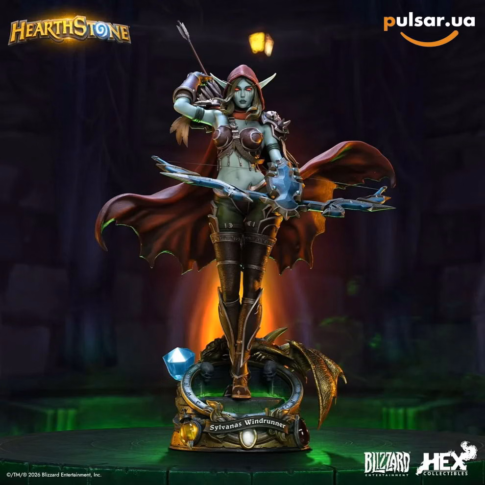 Оригінальна sci-fi фігурка  «Blizzard Entertainment × HEX Collectibles Hearthstone – Sylvanas Windrunner 1/6 Scale Statue»