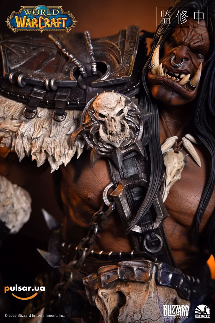 Оригінальна sci-fi фігурка «1/3 Scale Bust of Grommash Hellscream Licensed-World of Warcraft-Infinity Studio», фото 7