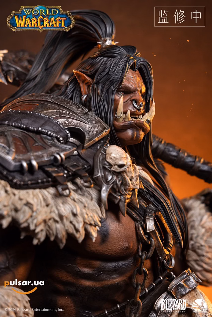 Оригінальна sci-fi фігурка «1/3 Scale Bust of Grommash Hellscream Licensed-World of Warcraft-Infinity Studio», фото 6