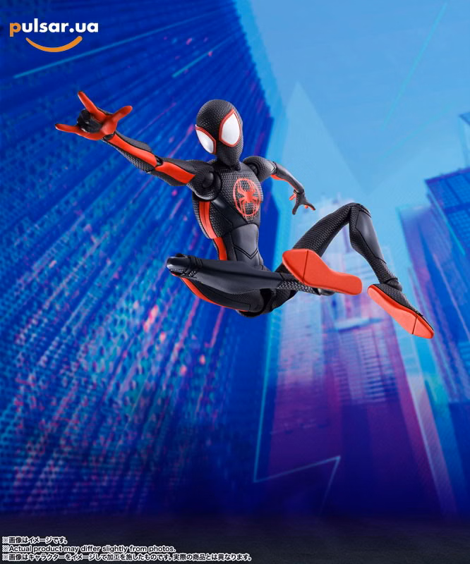 Оригинальная sci-fi фигурка «S.H.Figuarts Spider-Man (Miles Morales) (Spider-Man: Across the Spider-Verse)», фото 3