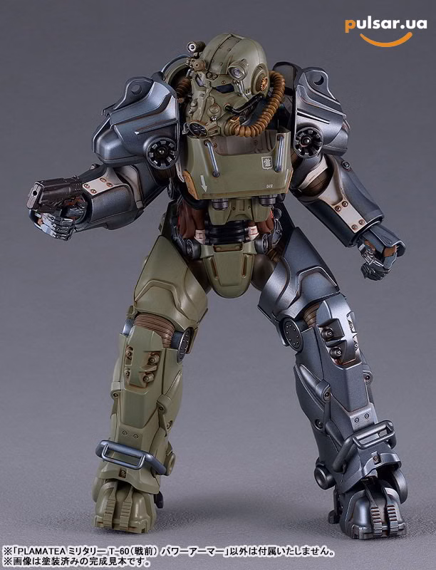 Оригинальная sci-fi фигурка «PLAMATEA Fallout Pre-war Military T-60 Power Armor Plastic Model», фото 13