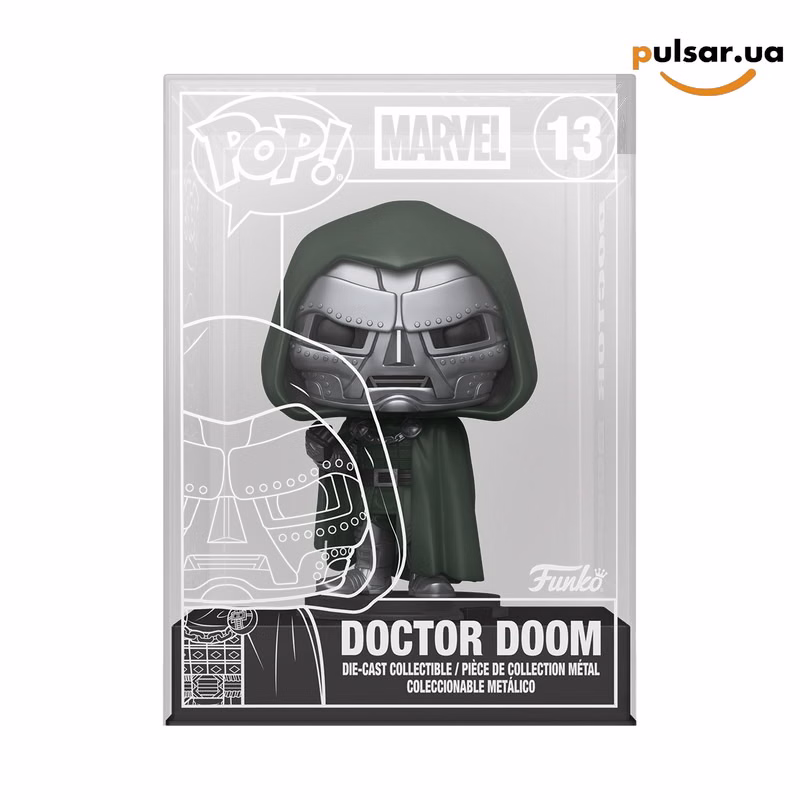 Вінілова фігурка  «Funko POP! • Die-Cast • Avengers: Doomsday  ◉ Doctor Doom (Doomsday) № 13»