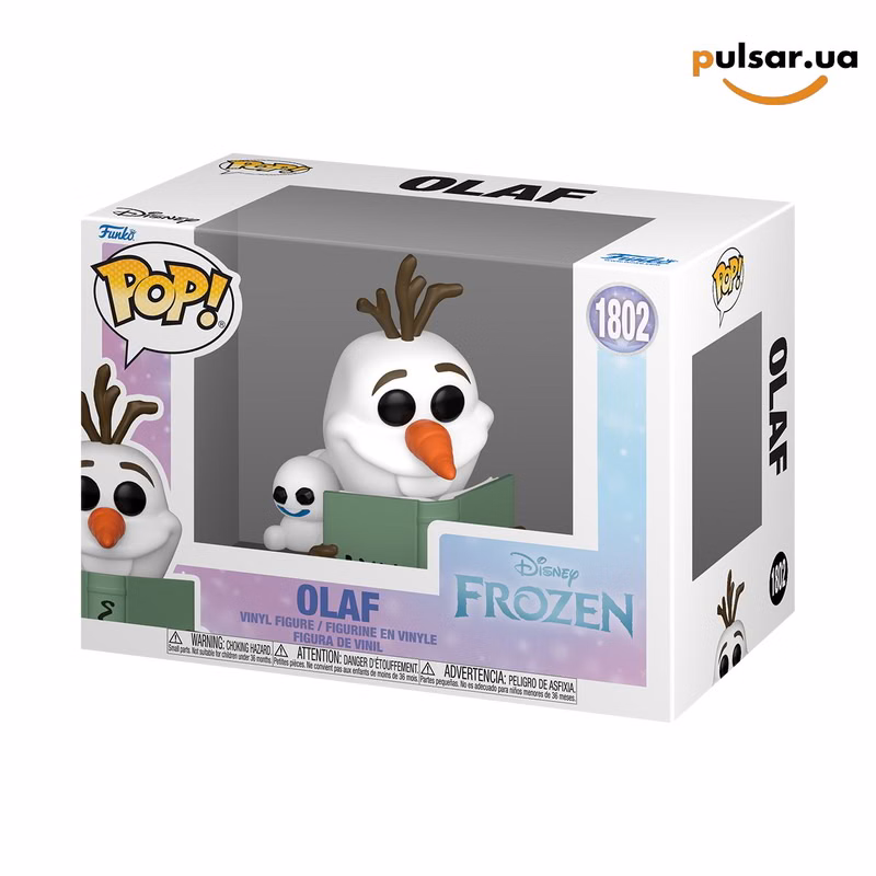Вінілова фігурка «Funko POP! • • Frozen ◉ Olaf Reading Book № 1802»