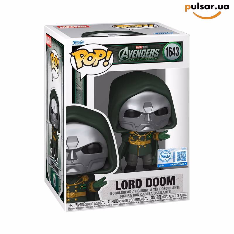 Вінілова фігурка  «Funko POP! • Funko exclusive • Avengers: Doomsday  ◉ Lord Doom (Doomsday) № 1643»