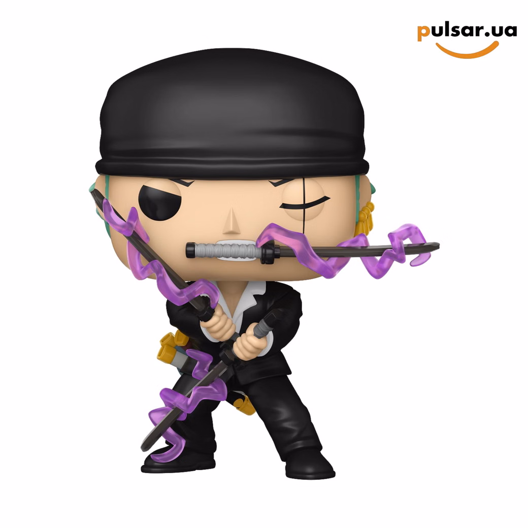 Вінілова фігурка «Funko POP! • GameStop Exclusive • One Piece ◉ Roronoa Zoro (Dressrosa Arc) (Glow) №2514», фото 2