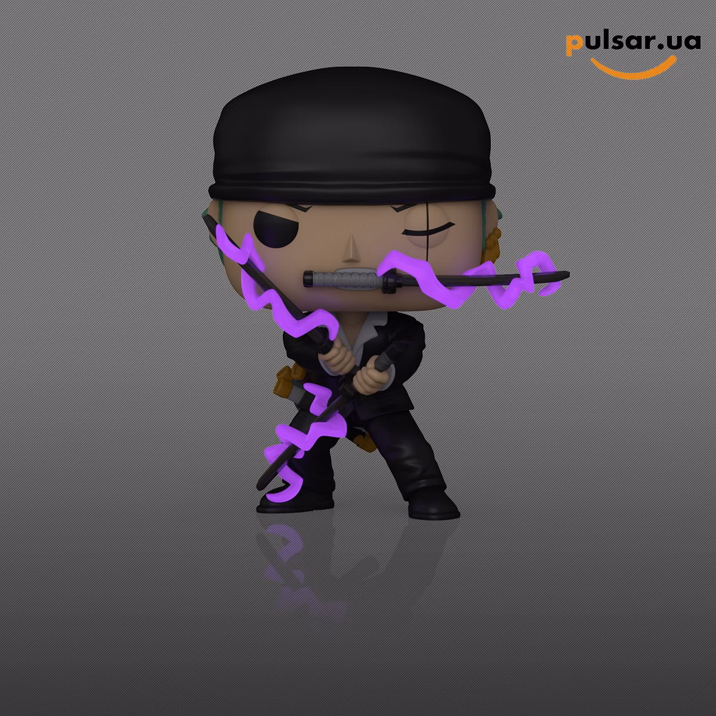 Вінілова фігурка «Funko POP! • GameStop Exclusive • One Piece ◉ Roronoa Zoro (Dressrosa Arc) (Glow) №2514», фото 3