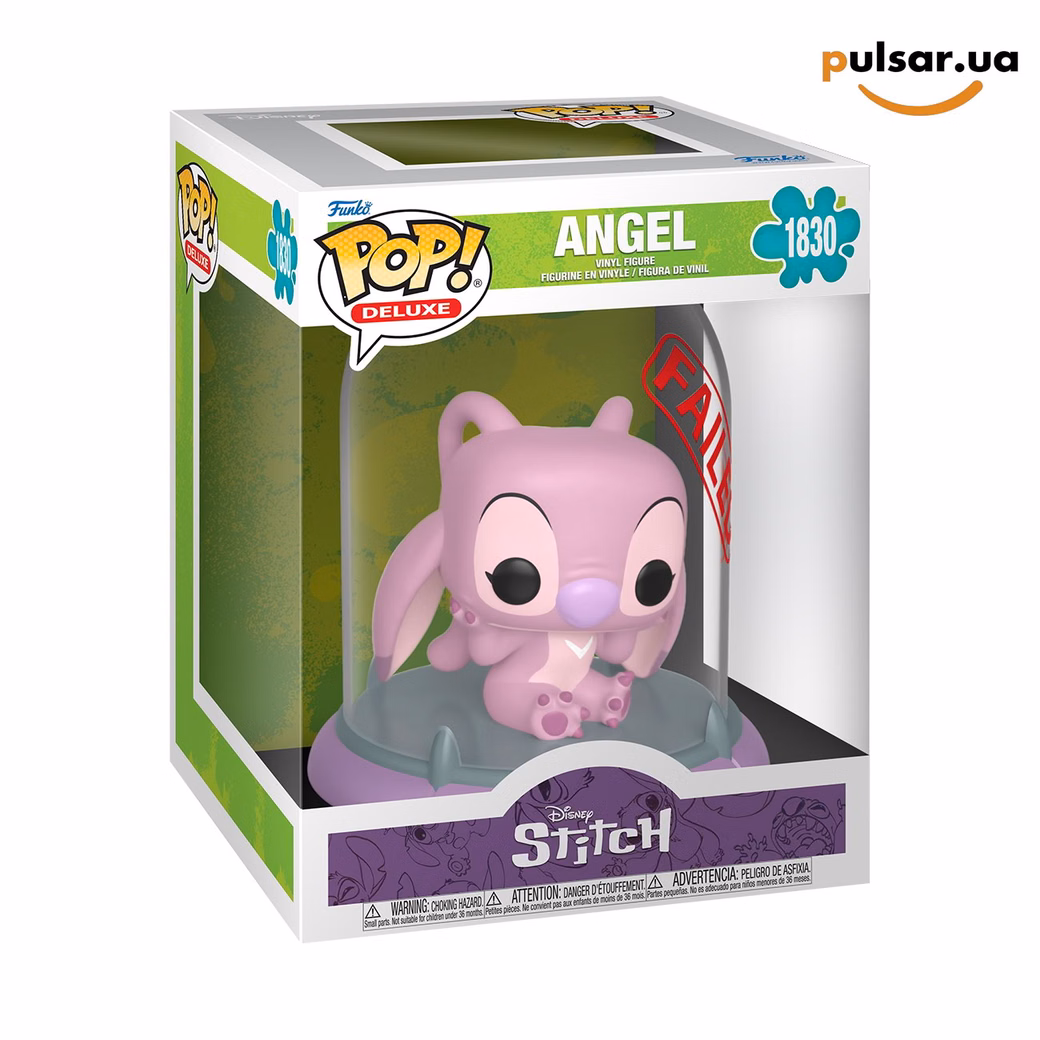 Вінілова фігурка «Funko POP! • Deluxe • Lilo & Stitch ◉ Angel (Containment Capsule) № 1830»