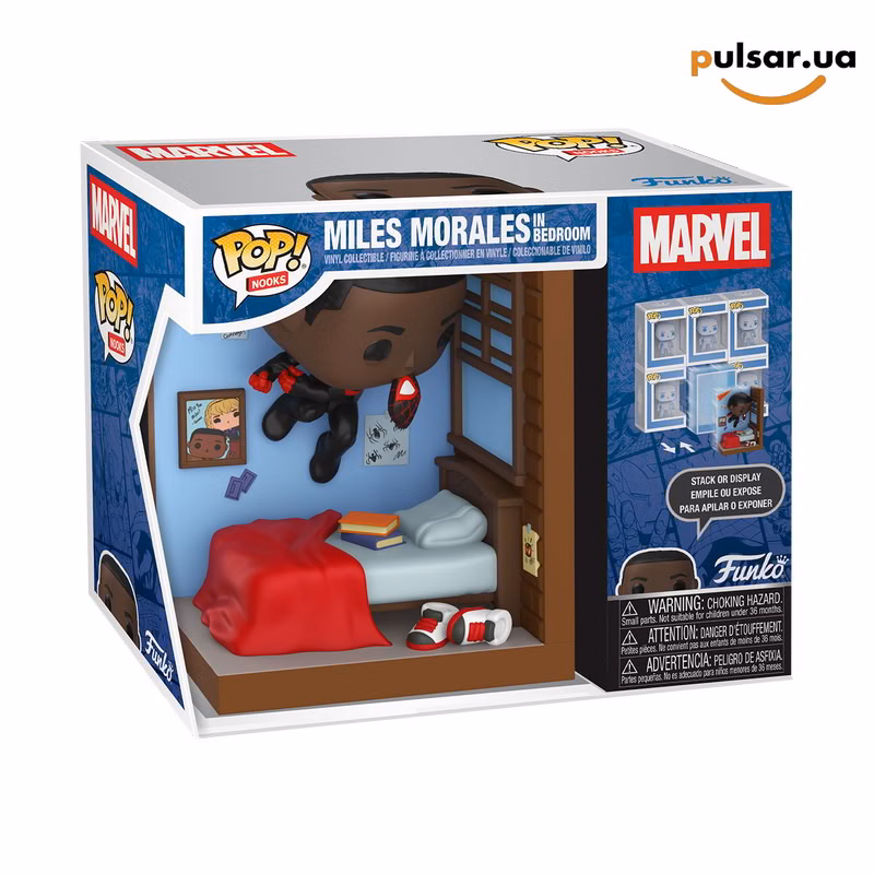 Виниловая фигурка  «Funko POP! • Nooks • Spider-Man ◉ JMiles Morales in Bedroom № --»