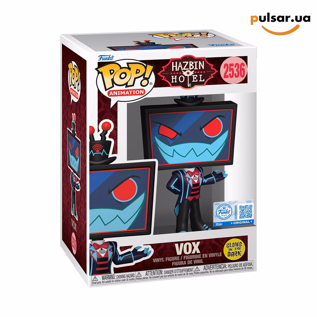 Вінілова фігурка «Funko POP! • Hot Topic Exclusive • Hazbin Hotel ◉ Vox (Glow) №2536»