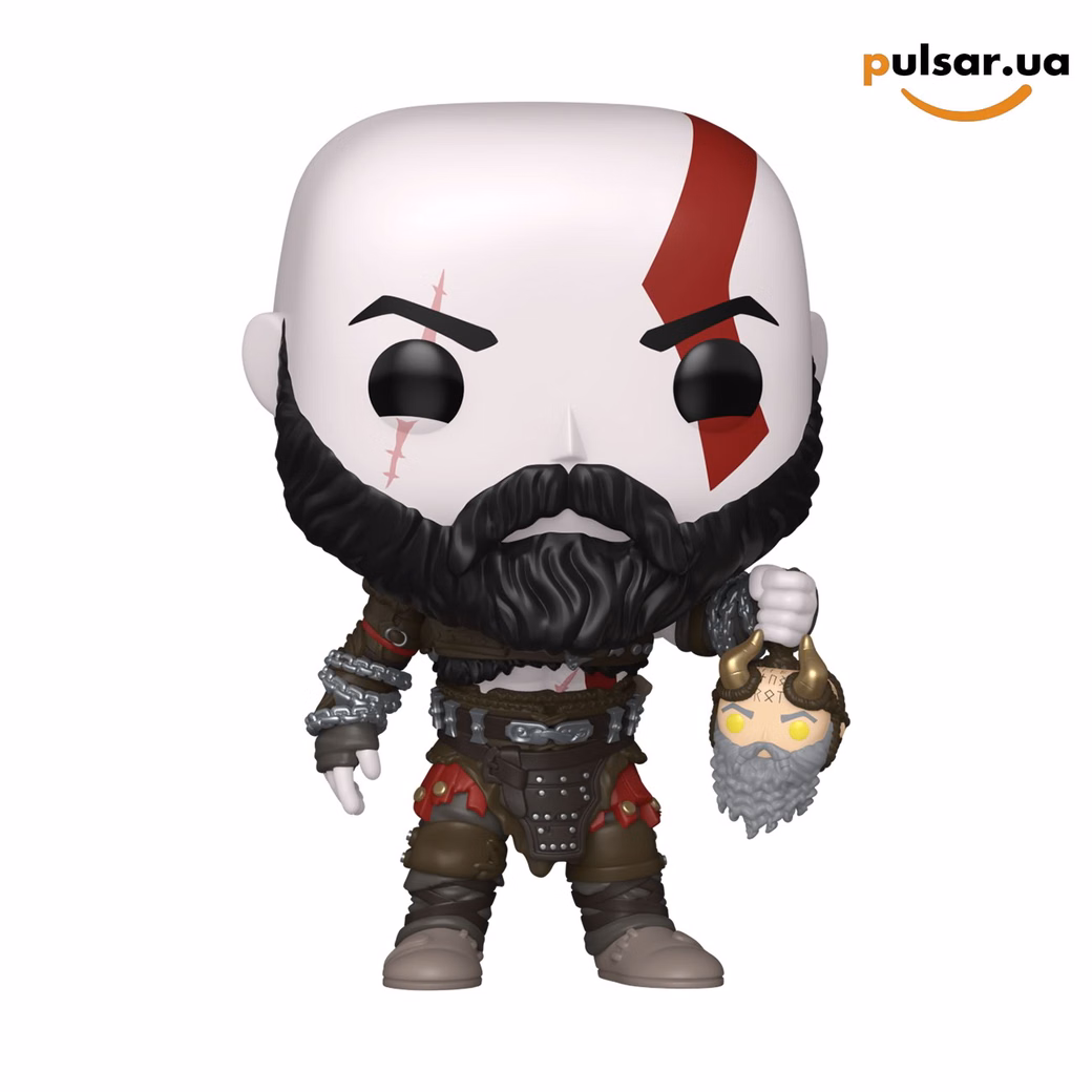 Вінілова фігурка «Funko POP! • • God of War ◉ Kratos with Mimir’s Head (God of War Ragnarök) №1340», фото 2