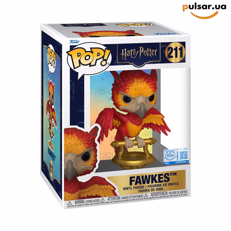 Виниловая фигурка «Funko POP! • Premium • Harry Potter ◉ Fawkes № 211»