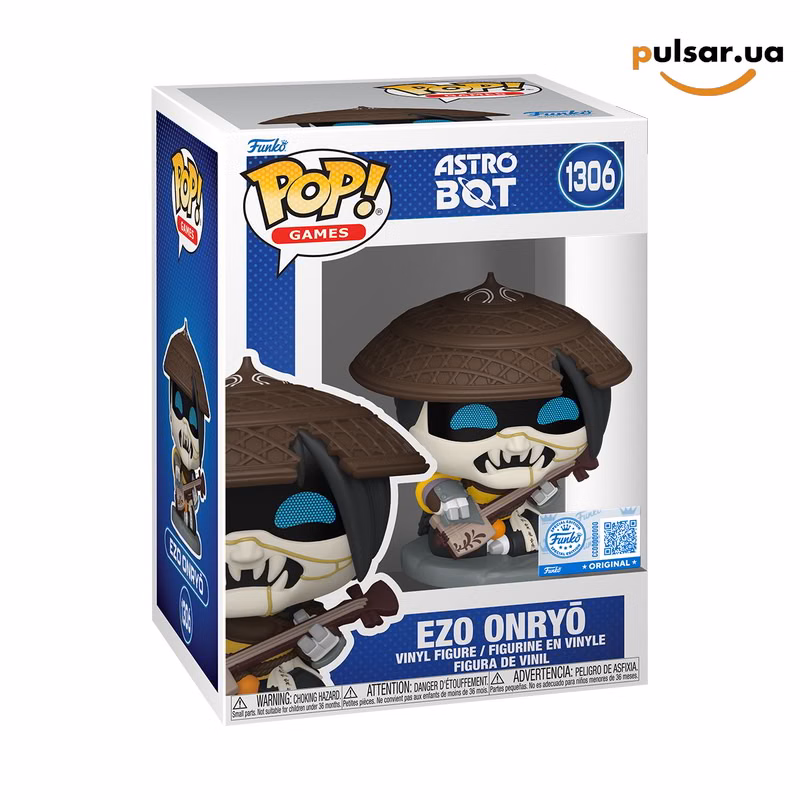 Вінілова фігурка «Funko POP! • Amazon Exclusive • Astro Bot ◉ Ezo Onryō № 1306»