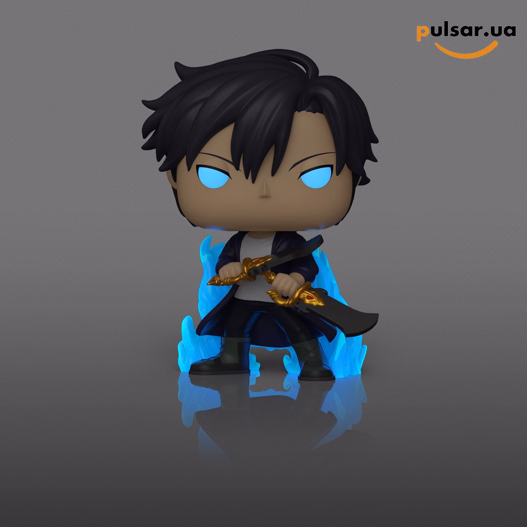 Вінілова фігурка «Funko POP! • Chalice Collectibles Exclusive • Solo Leveling ◉ Sung Jinwoo (Blue Aura) № 2496», фото 4