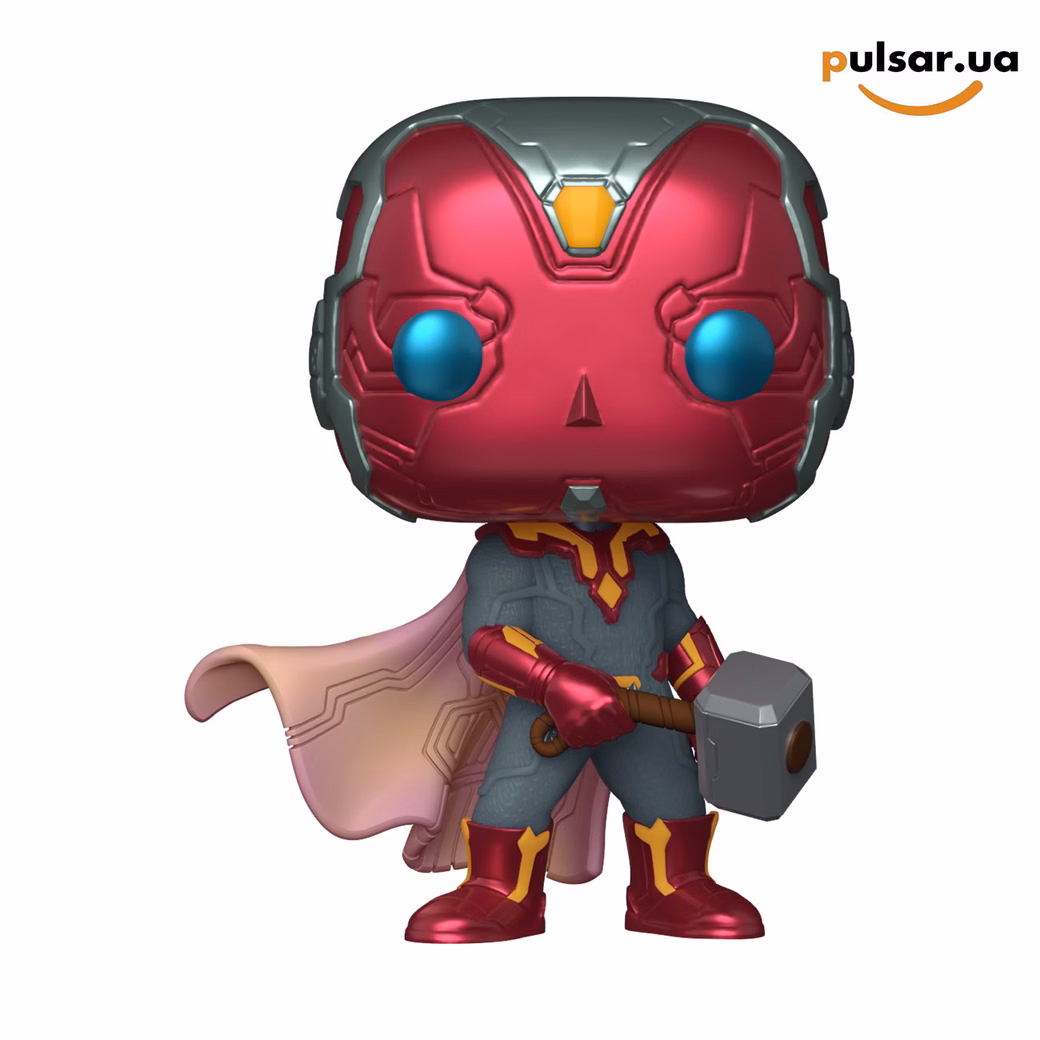 Вінілова фігурка  «Funko POP! •  • Marvel Studios’ Infinity Saga ◉ Vision with Mjolnir № 1664», фото 2