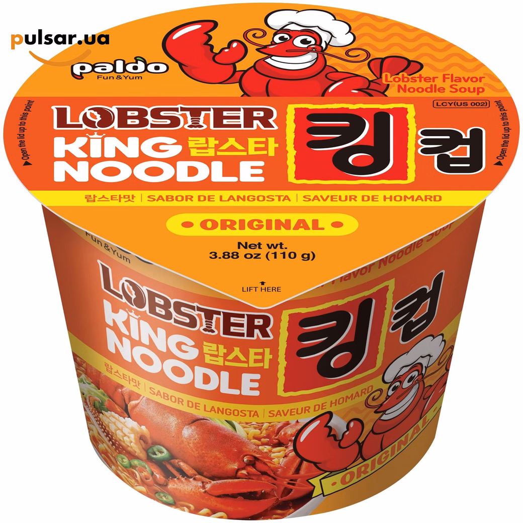 Локшина «Paldo King Noodle Lobster Cup 110 g»