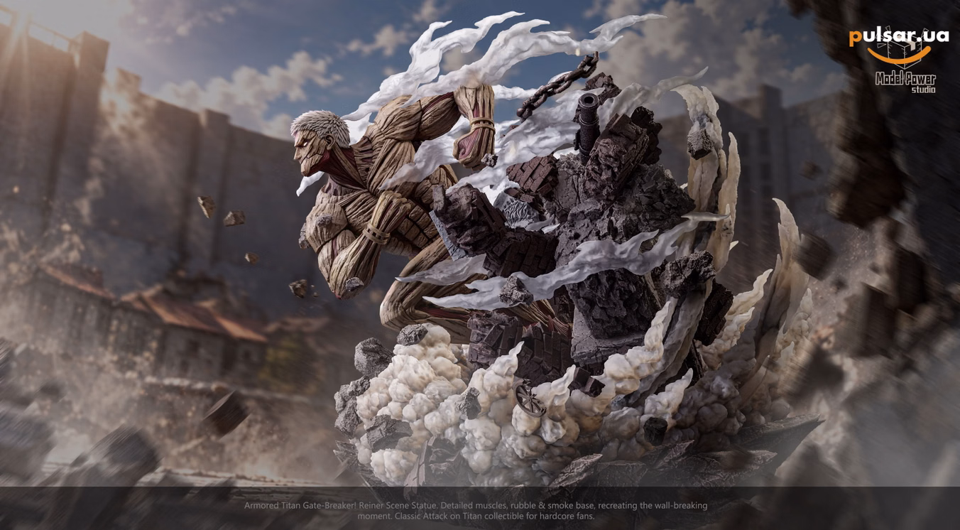 Оригинальная аниме фигурка  «The Armored Titan-Attack on Titan-Model Power studio», фото 5