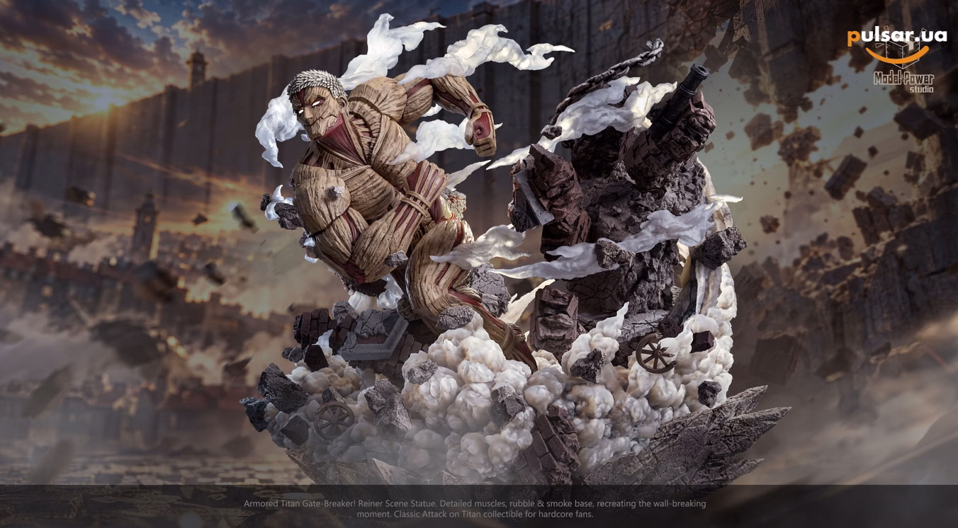 Оригинальная аниме фигурка  «The Armored Titan-Attack on Titan-Model Power studio», фото 4