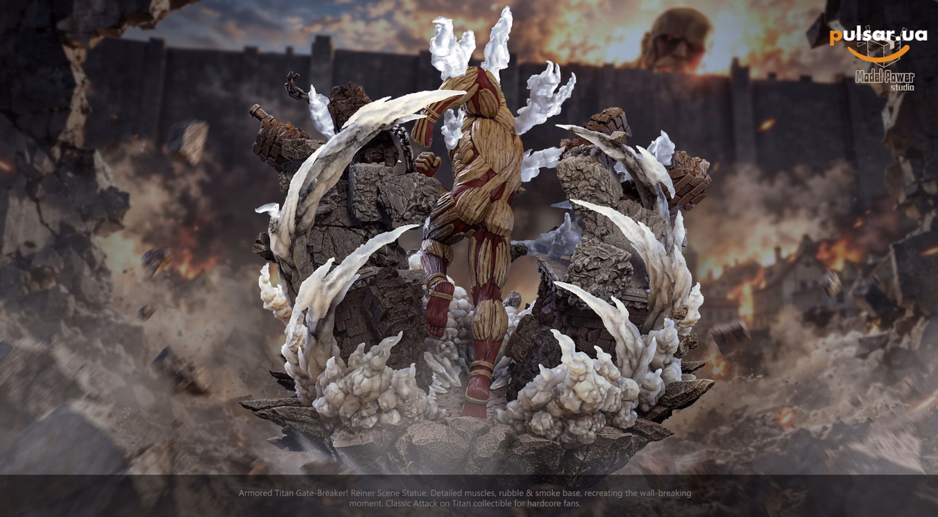 Оригинальная аниме фигурка  «The Armored Titan-Attack on Titan-Model Power studio», фото 6