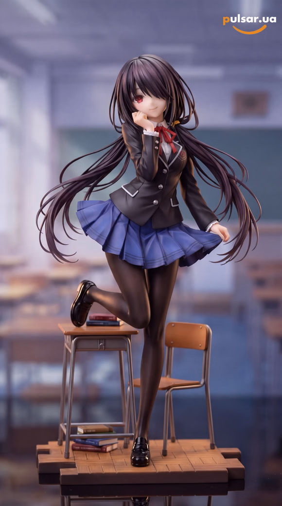 Оригінальна аніме фігурка «1/6 Scale School Uniform Tokisaki Kurumi-DATE A LIVE-Candy Studio», фото 2
