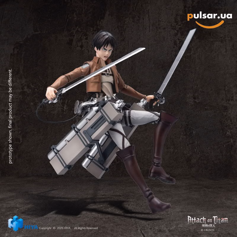 Оригінальна аніме фігурка «Attack on Titan 1/12 Action Figure Eren Yeager», фото 7