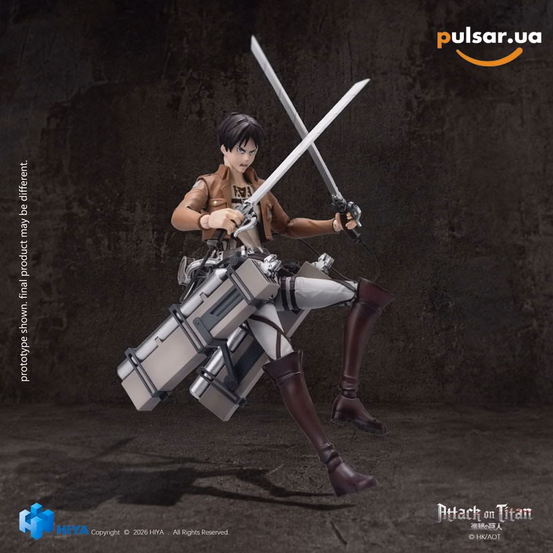 Оригінальна аніме фігурка «Attack on Titan 1/12 Action Figure Eren Yeager», фото 8