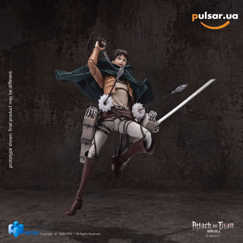 Оригінальна аніме фігурка «Attack on Titan 1/12 Action Figure Eren Yeager», фото 9