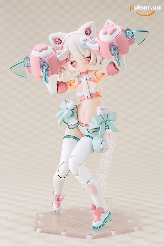 Оригінальна аніме фігурка «Megami Device PUNI*MOFU SHIRO MAO 1/1 Plastic Model», фото 5