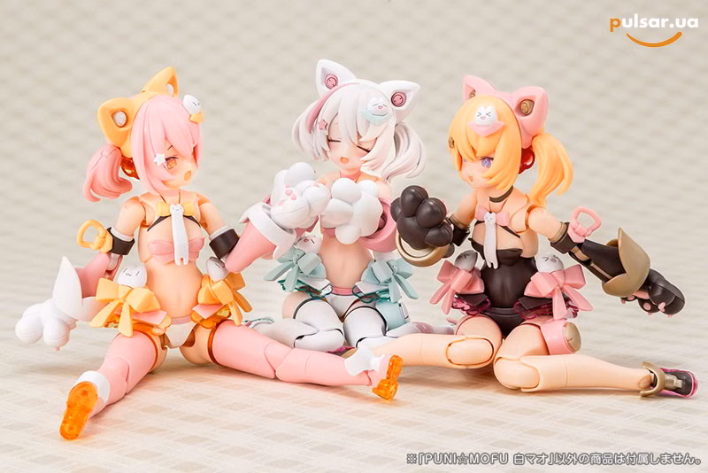 Оригінальна аніме фігурка «Megami Device PUNI*MOFU SHIRO MAO 1/1 Plastic Model», фото 12