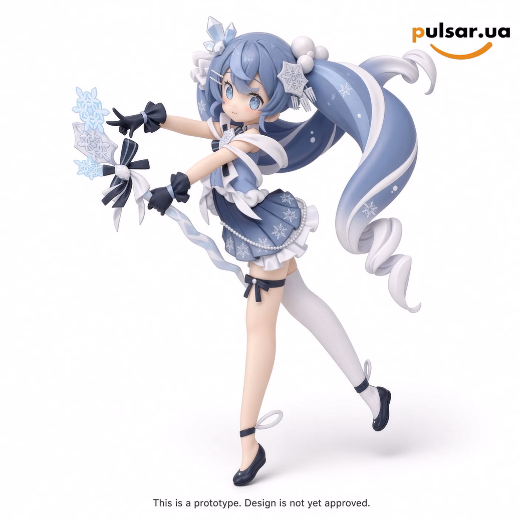 Оригінальна аніме фігурка  «"Character Vocal Series 01 Hatsune Miku" AMP+ SNOW MIKU ALL STARS Figure 2025 Ver.»