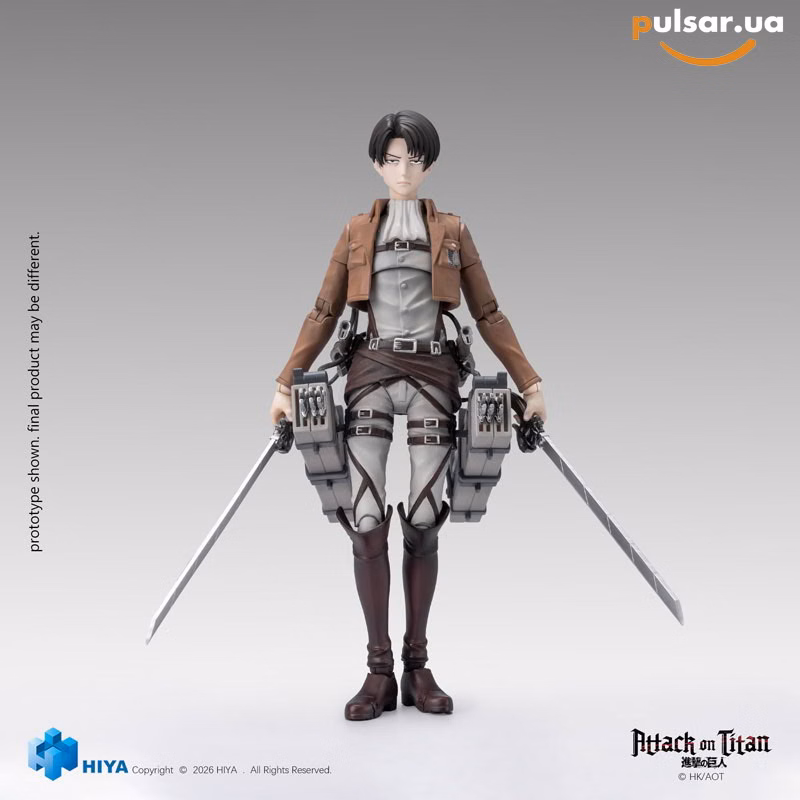 Оригінальна аніме фігурка «Attack on Titan 1/12 Action Figure Levi Ackerman», фото 3