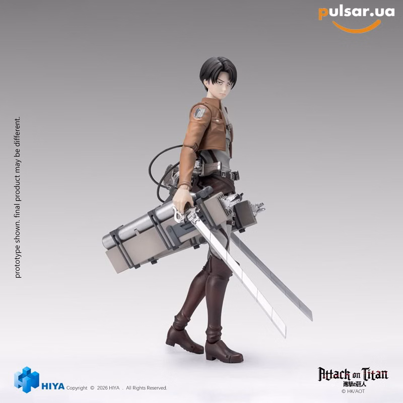 Оригінальна аніме фігурка «Attack on Titan 1/12 Action Figure Levi Ackerman», фото 4