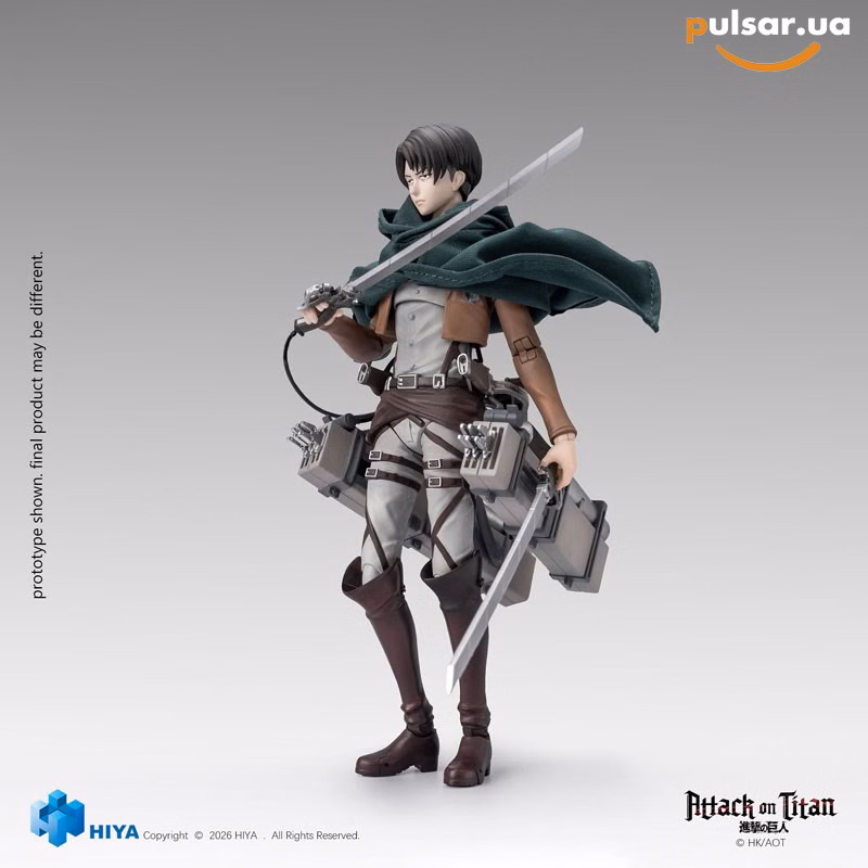 Оригінальна аніме фігурка «Attack on Titan 1/12 Action Figure Levi Ackerman», фото 5