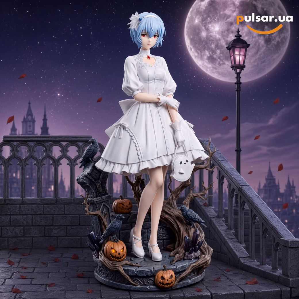 Оригінальна аніме фігурка «Lamina Studio – Neon Genesis Evangelion Asuka Langley & Rei Ayanami Halloween Dress Ver. 1/6 Scale Limited Edition Resin Statue», фото 3