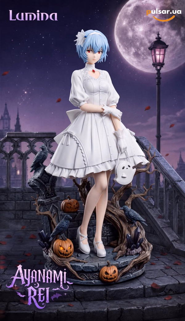 Оригінальна аніме фігурка «Lamina Studio – Neon Genesis Evangelion Asuka Langley & Rei Ayanami Halloween Dress Ver. 1/6 Scale Limited Edition Resin Statue», фото 4