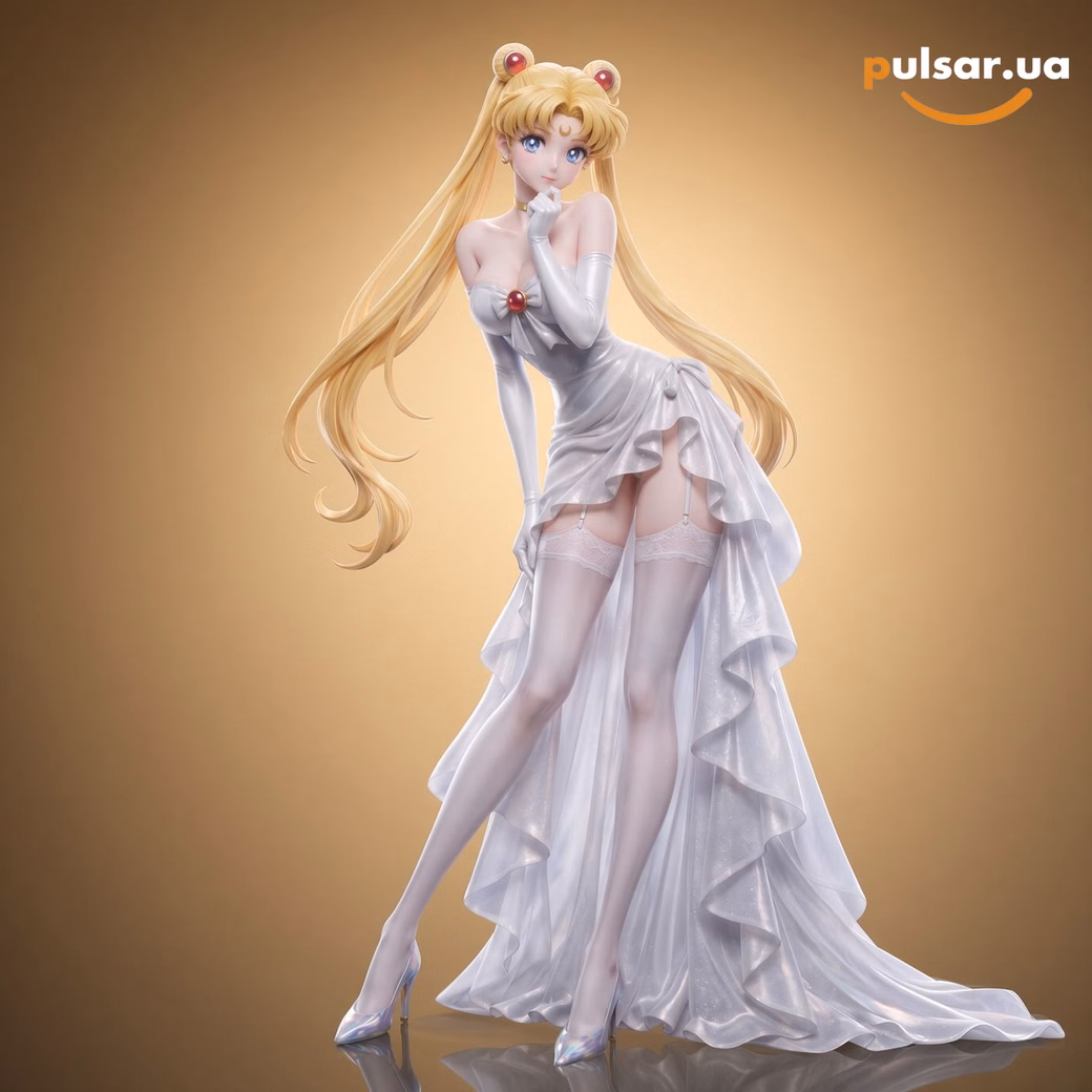Оригінальна аніме фігурка «CDKEY Studio × PG Studio – Sailor Moon Tsukino Usagi & Mizuno Ami Evening Dress Ver. 1/6 Scale Limited Edition Statue»