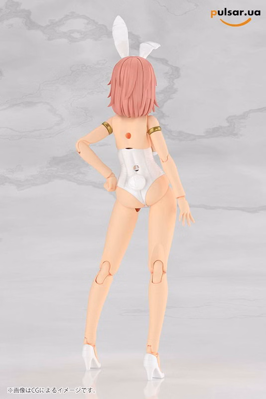 Оригінальна аніме фігурка  «Frame Arms Girl Durga I [Bunny Style -White-] Plastic Model», фото 3
