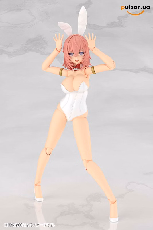 Оригінальна аніме фігурка  «Frame Arms Girl Durga I [Bunny Style -White-] Plastic Model», фото 4