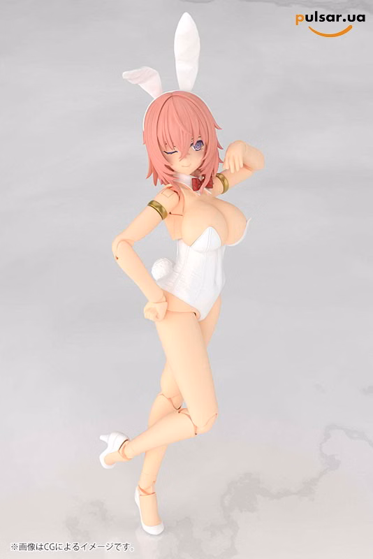 Оригінальна аніме фігурка  «Frame Arms Girl Durga I [Bunny Style -White-] Plastic Model», фото 5