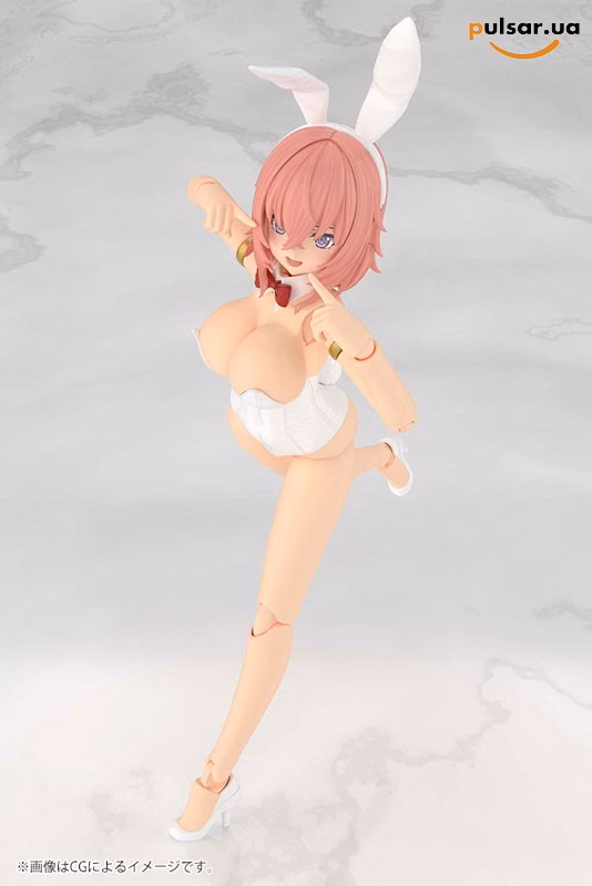 Оригінальна аніме фігурка  «Frame Arms Girl Durga I [Bunny Style -White-] Plastic Model», фото 6