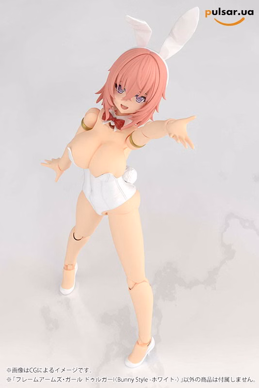 Оригінальна аніме фігурка  «Frame Arms Girl Durga I [Bunny Style -White-] Plastic Model», фото 7