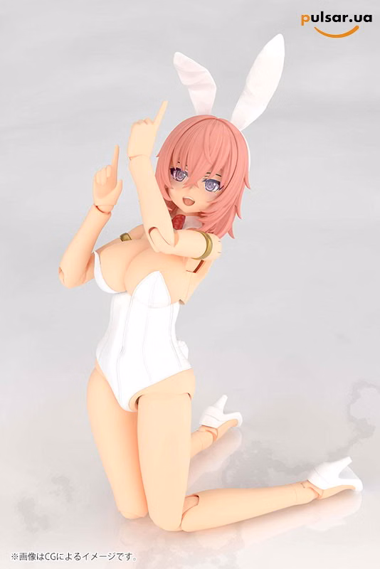Оригінальна аніме фігурка  «Frame Arms Girl Durga I [Bunny Style -White-] Plastic Model», фото 9