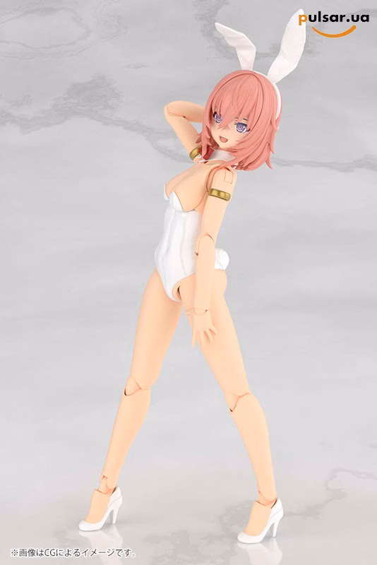 Оригінальна аніме фігурка  «Frame Arms Girl Durga I [Bunny Style -White-] Plastic Model», фото 11